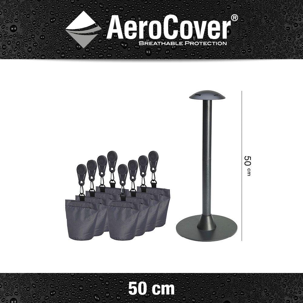 Ruma AeroCover Sandbags and Support Pole Anti-Pooling Garden Furniture Cover