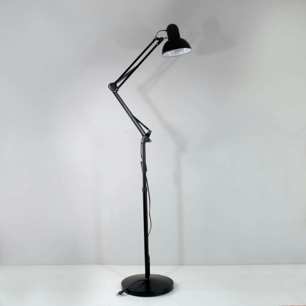 AVATI - Lampadaire articulé rétro en métal noir