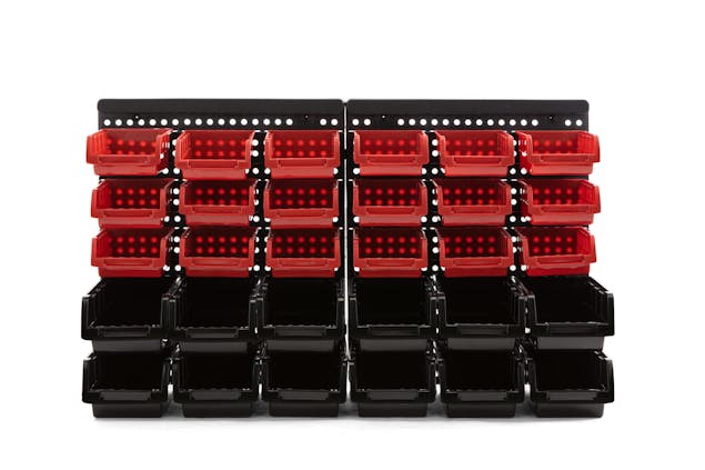 NNEKGE 30 Bin Wall Mounted Rack Storage