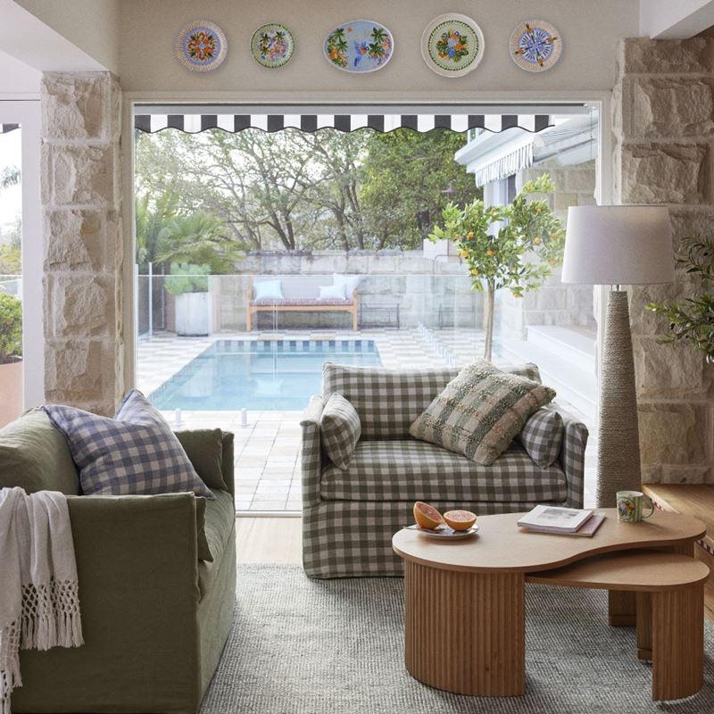 Somers Natural and White Floor Light