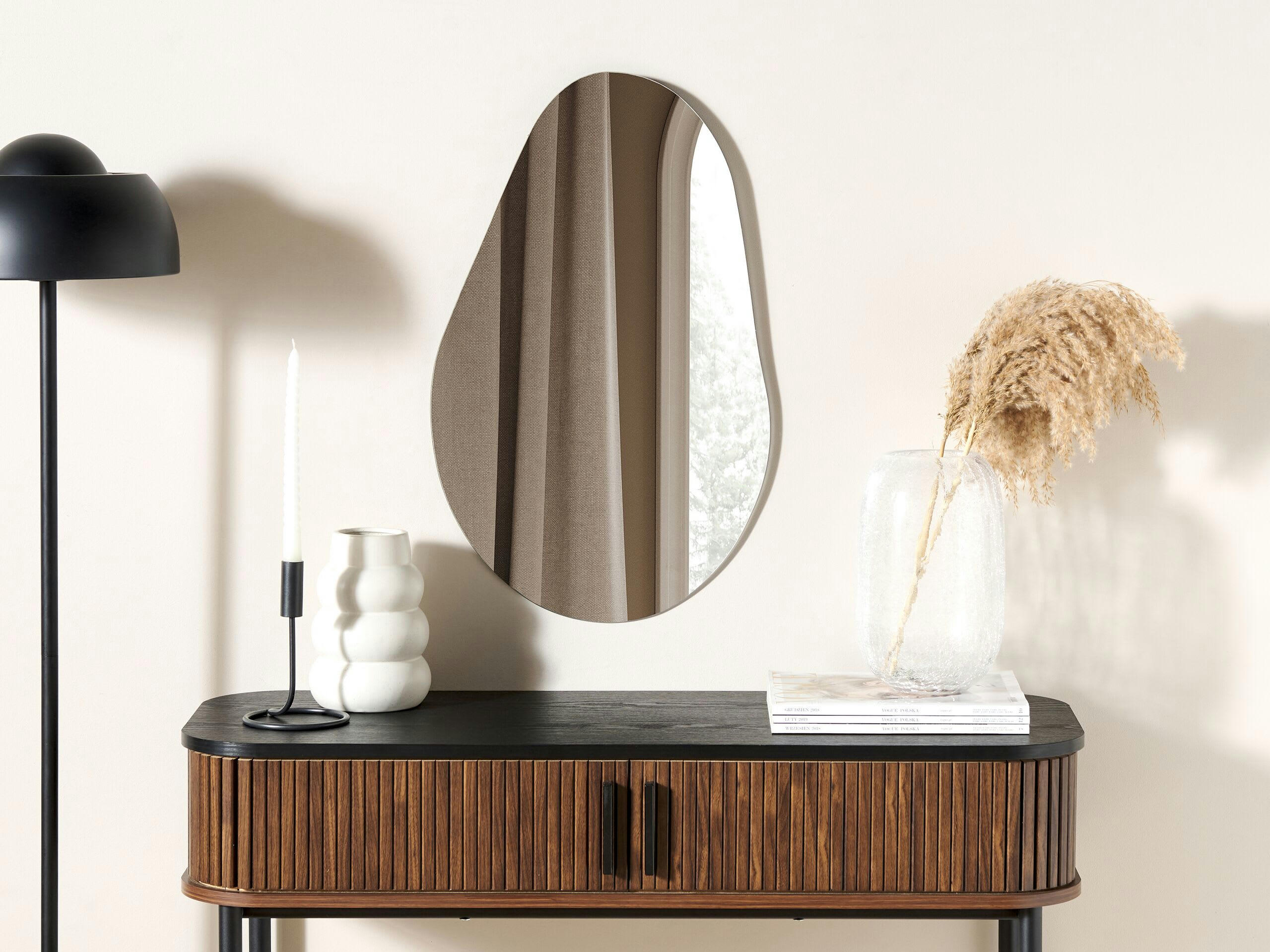 AUBAGNE - Miroir en verre argenté 65x40