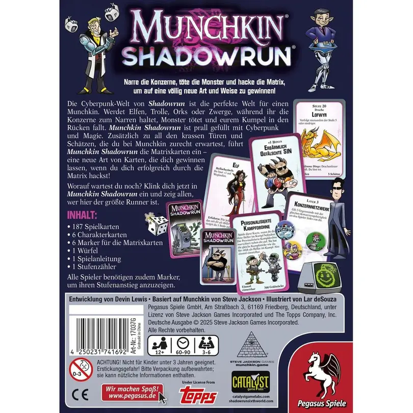 Kartenspiel Munchkin Shadowrun