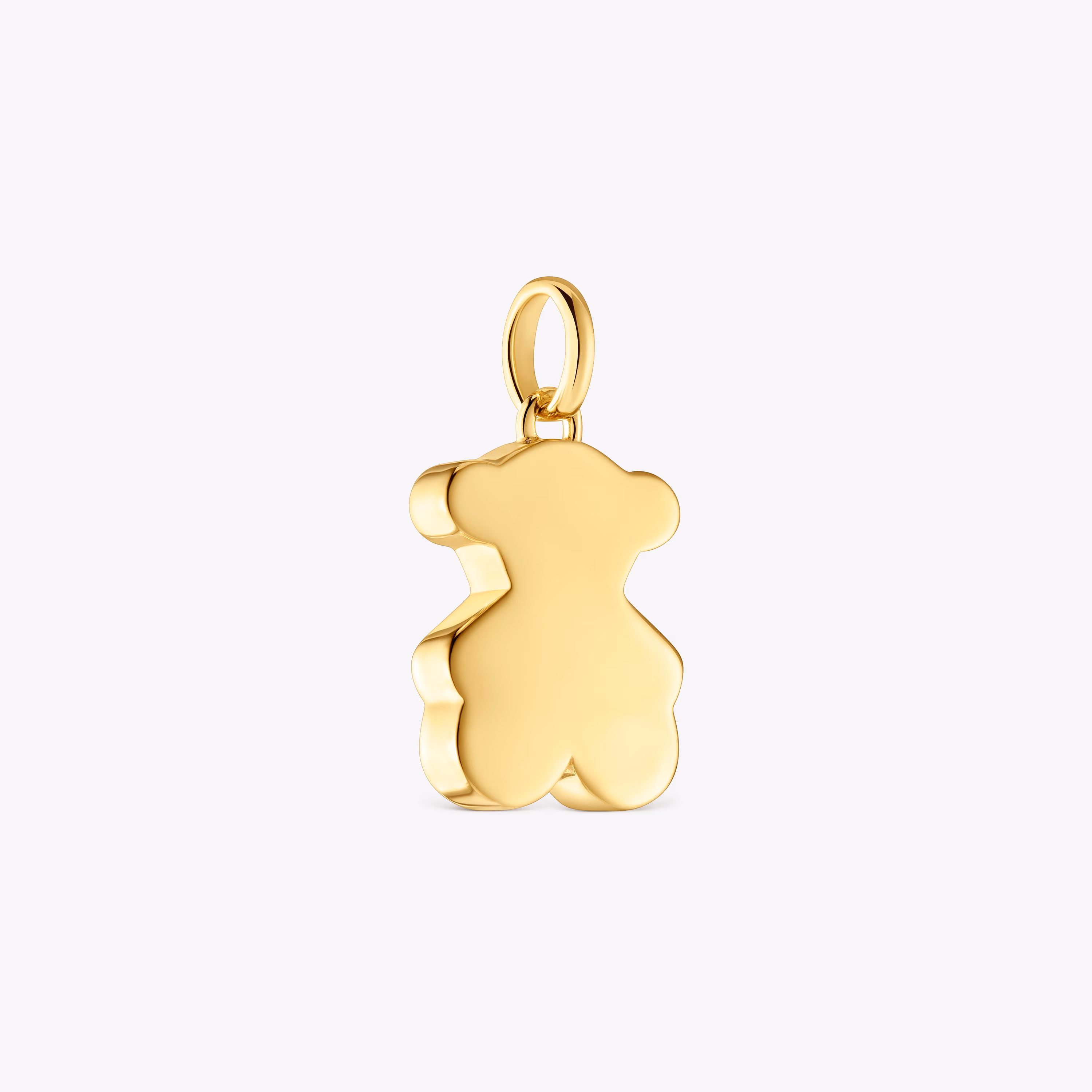 Colgante pequeño oso con baño de oro 18 kt sobre plata 16 mm Sweet Dolls