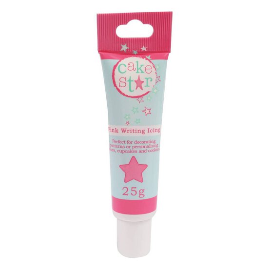 Cake Star Pink Writing Icing 25 g