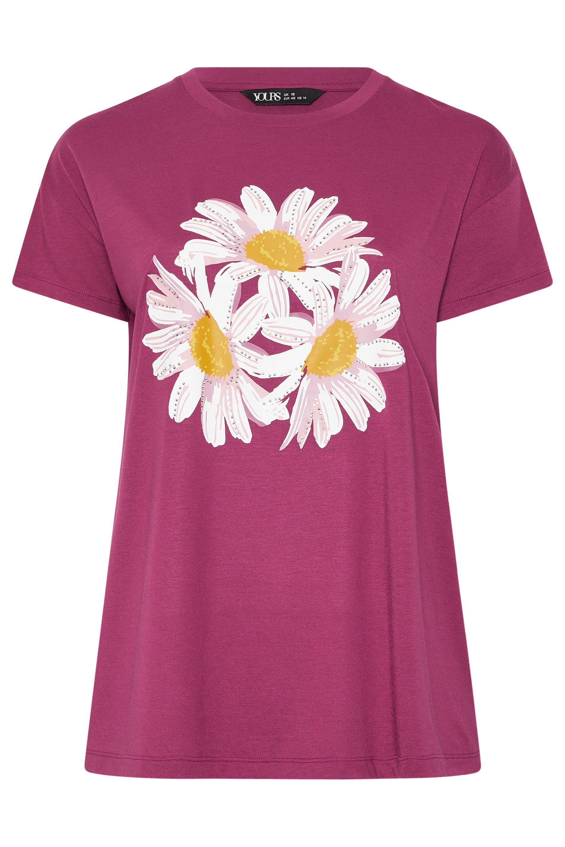 Yours Studded Daisy T-Shirt