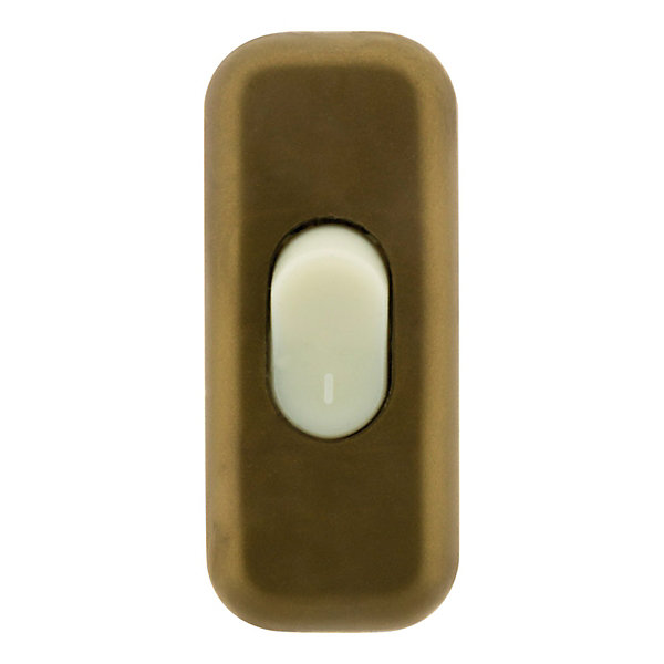 Interrupteur 2A unipolaire - Marron - Zenitech