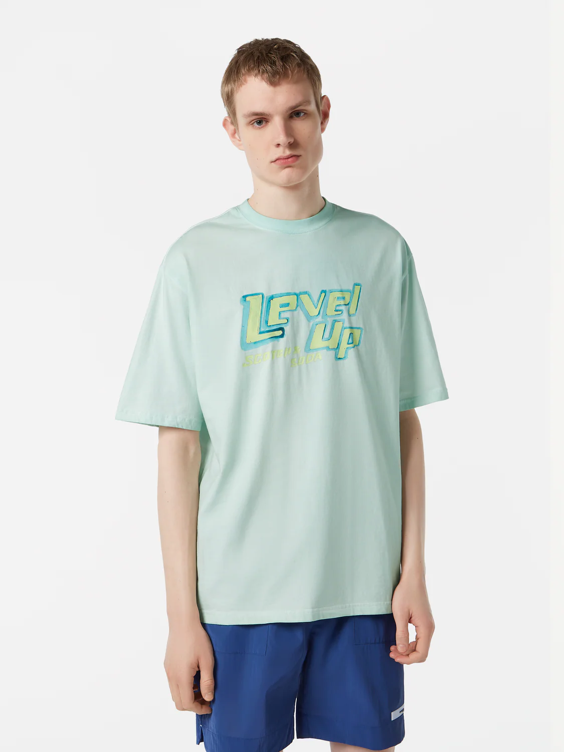 Loose-Fit Garment-Dyed Graphic T-Shirt