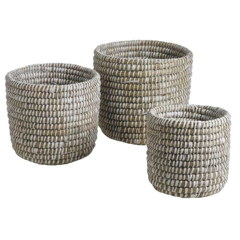 - Cache pot jonc de mer Pot de 25 cm