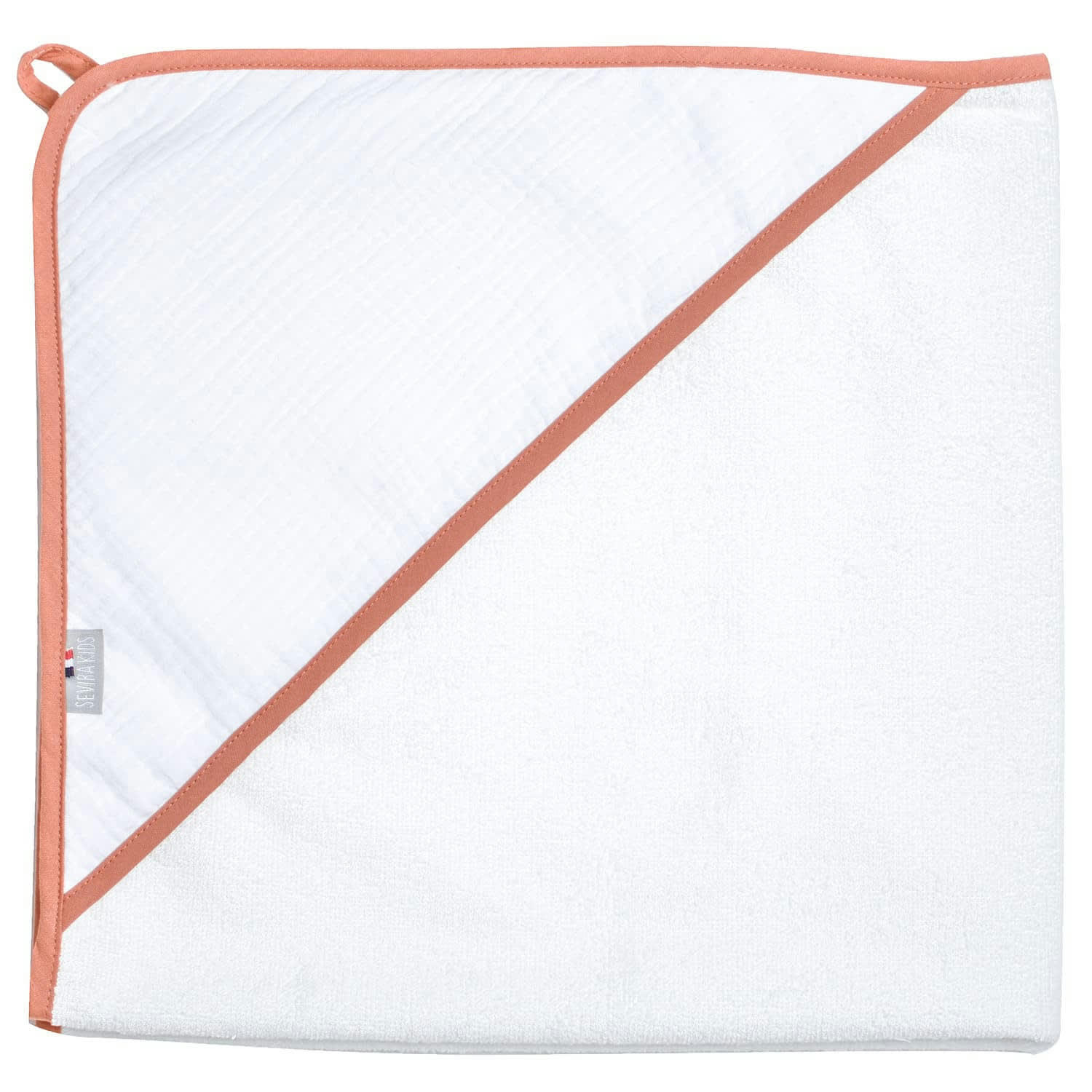 JEANNE - Cape de bain en gaze de coton  75 x 75cm