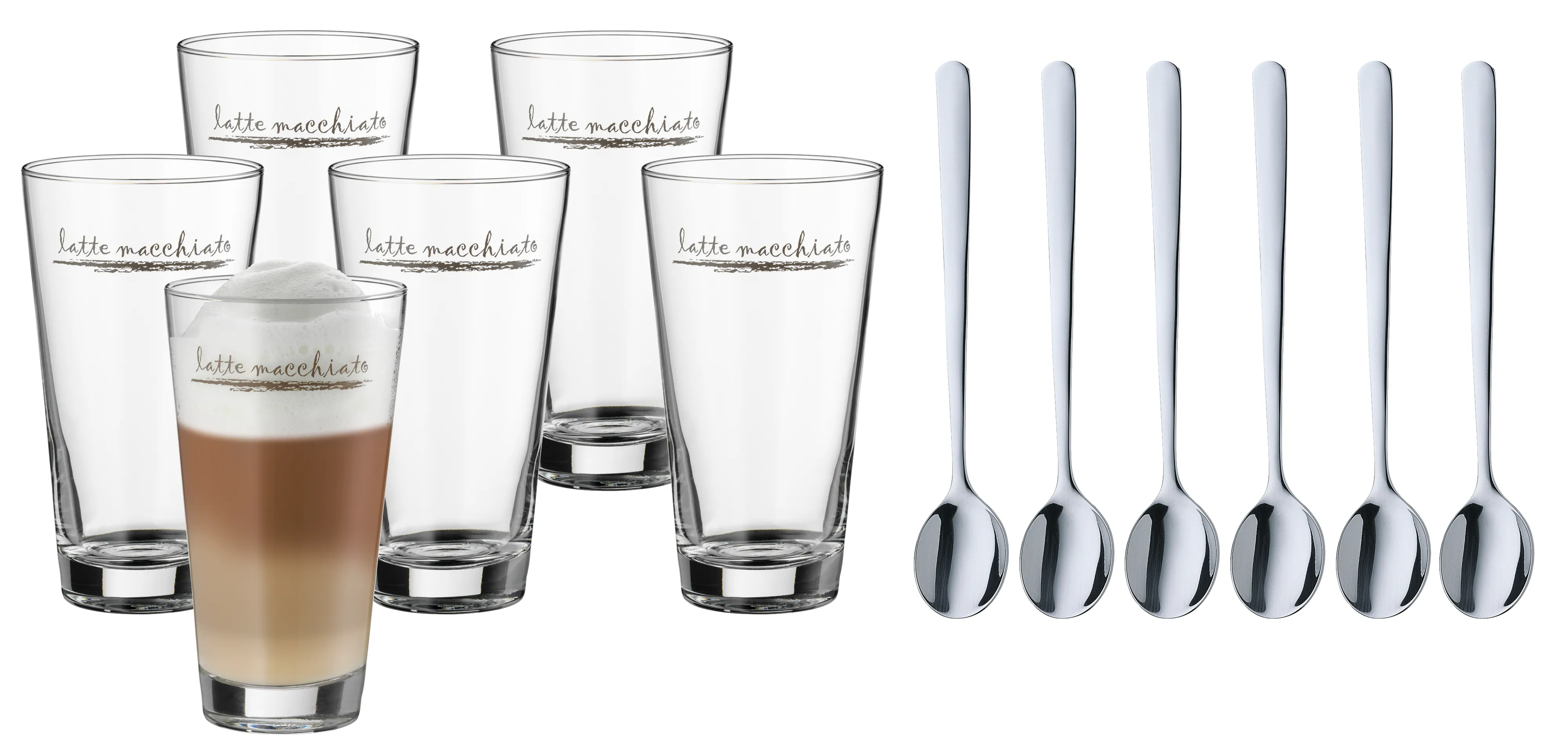 Clever & More Latte Macchiato Set 6pcs. with spoon