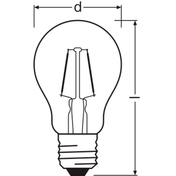 LED-Lampe »LED Retrofit CLASSIC A«, 2,5 W, 240 V