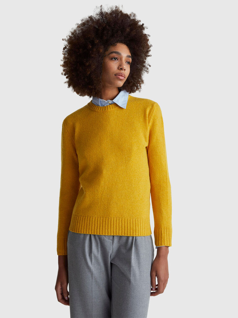 Sweater in pure Shetland wool