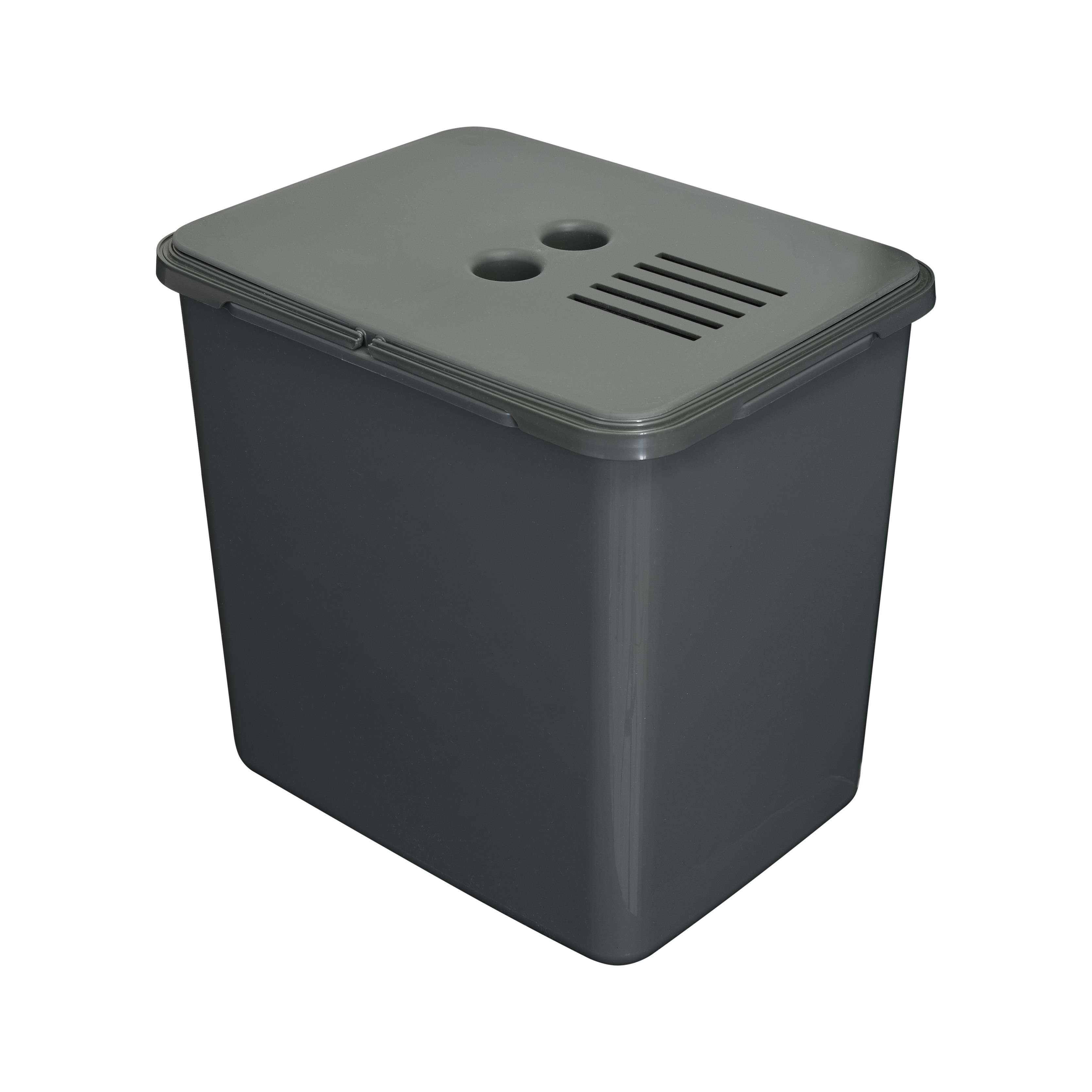 Kosz do segregacji odpadów 16l Flexi/Square Eco z pokrywą i filtrem H-30 cm