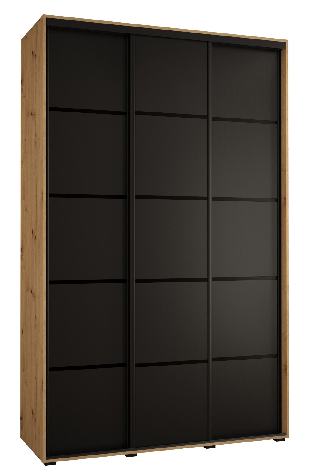 Szafa przesuwna 45 Cannes 4 160 artisan czarny czarny