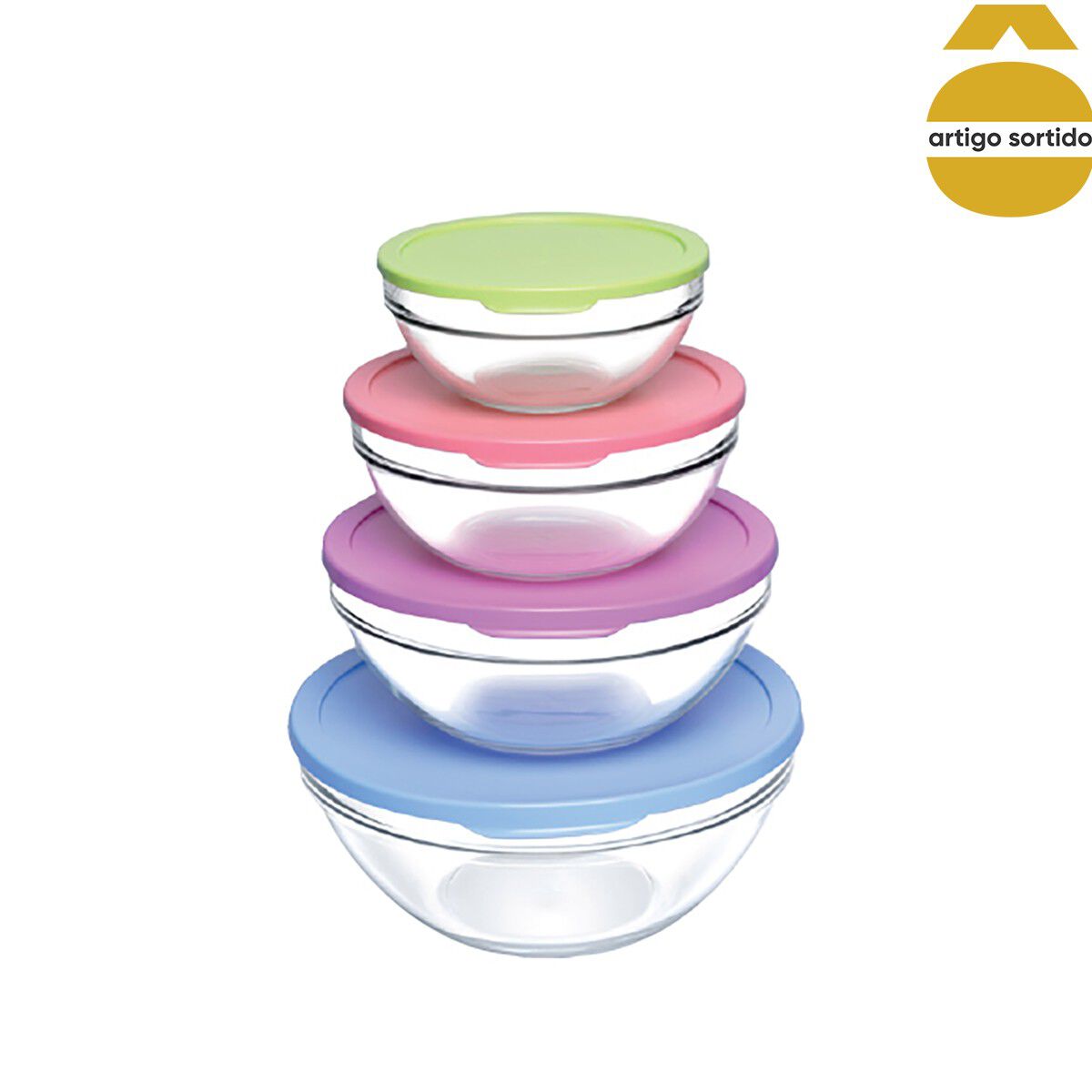 Conjunto de 4 taças snack