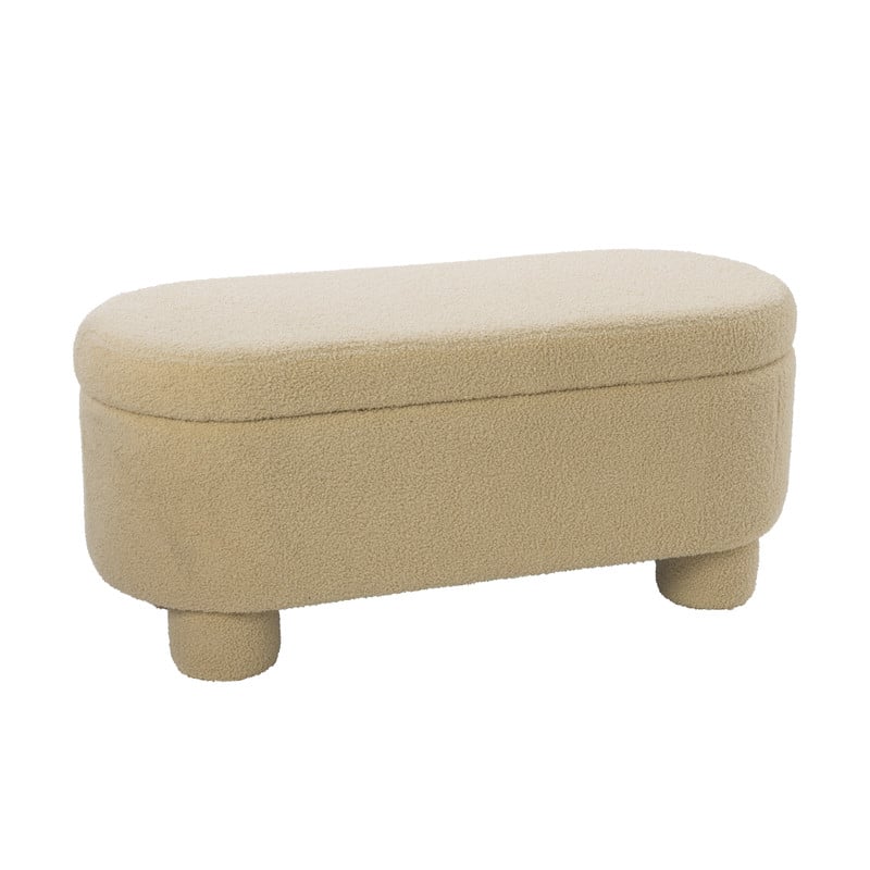 Opbergbank teddy dodo - beige - 43x100x42 cm