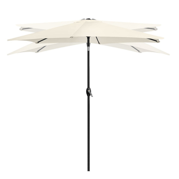Składany parasol ogrodowy balkonowy regulowany 210 cm beżowy