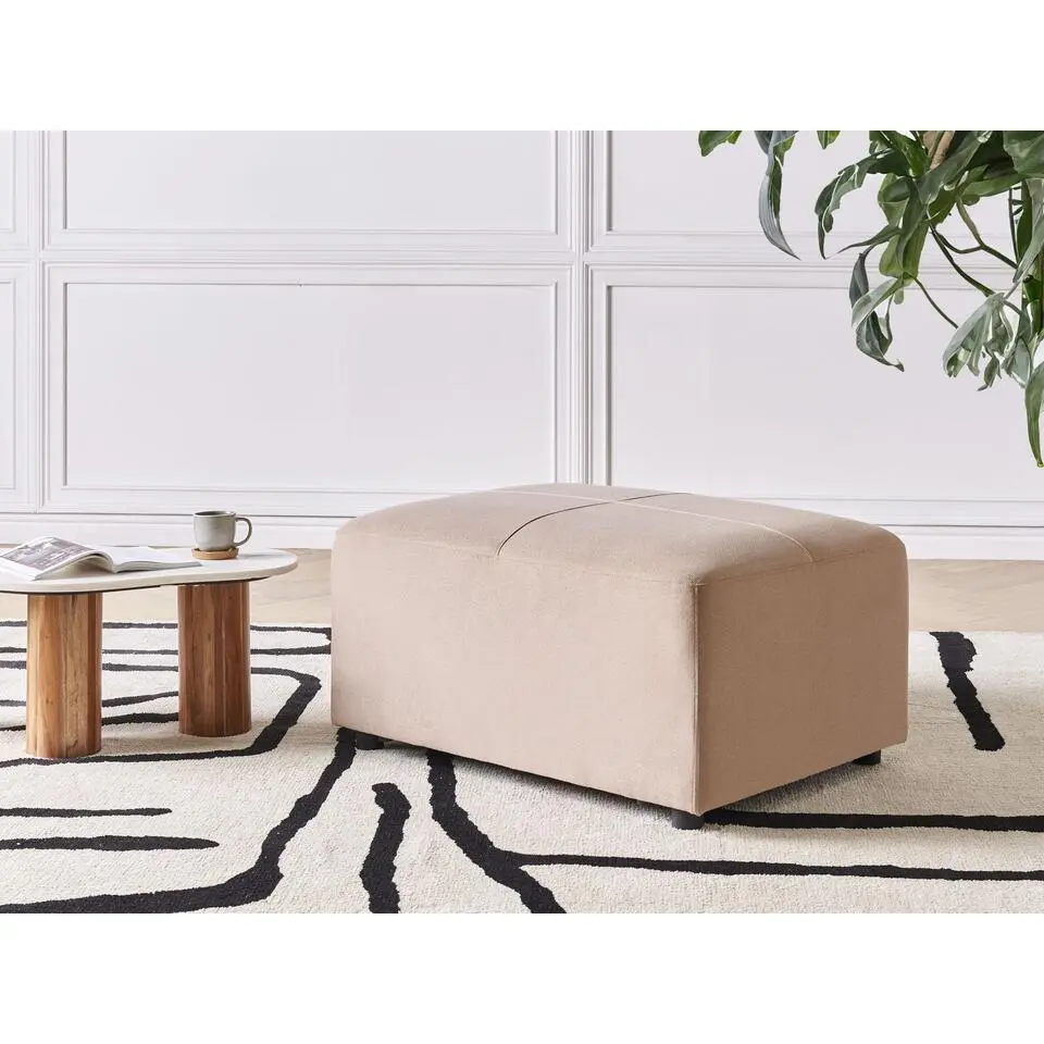 KOHLO - Ottomaan - Taupe - Polyester