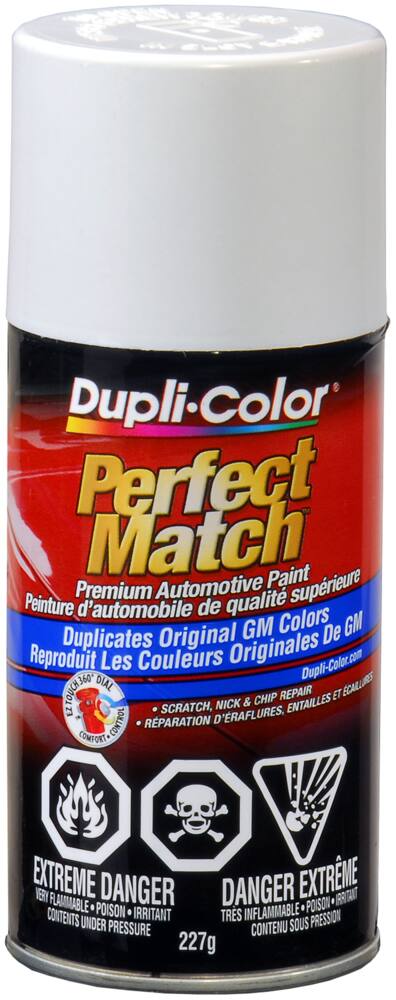 Dupli-Color Perfect Match Premium Acrylic Lacquer Automotive Aerosol Spray Paint, Ghost White (10 WA9225), 227-g