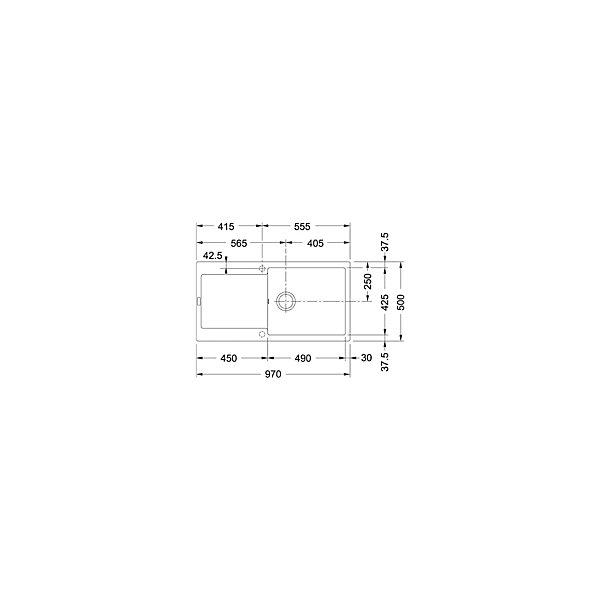 Evier Franke Maris Fragranit  MRG611-XL - Noir Mat