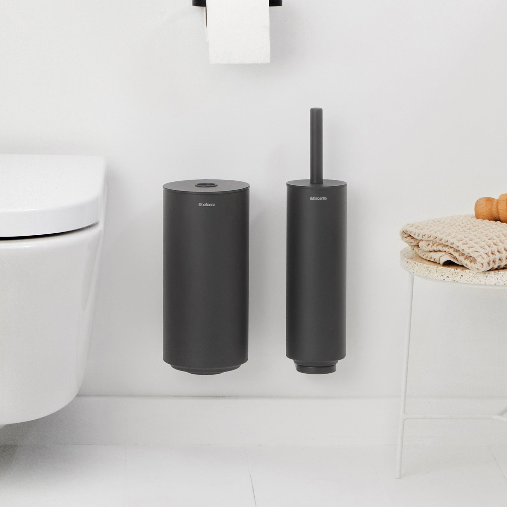 Brabantia MindSet Toiletaccessoires Set van 3 - Mineral Infinite Grey