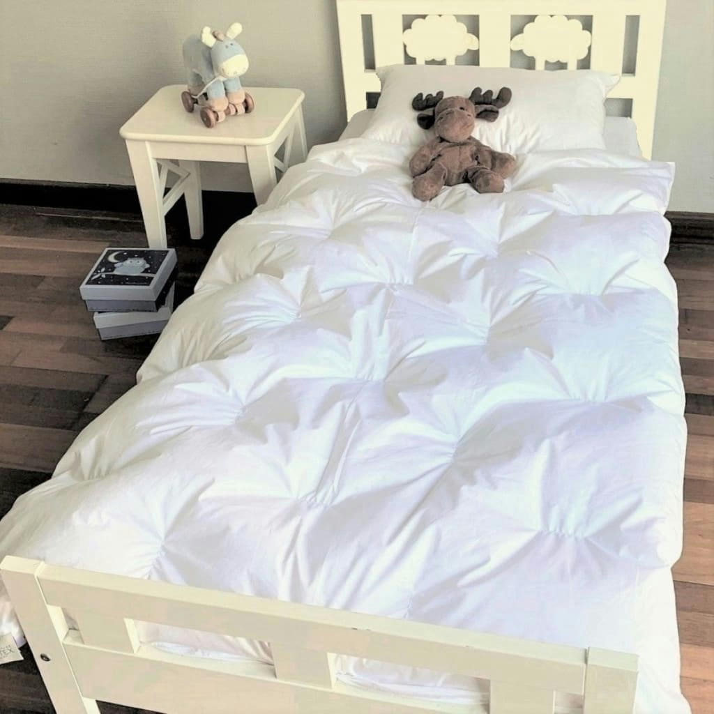 ENFANT - Couette naturelle durable en duvet et coton bio 100x140 cm