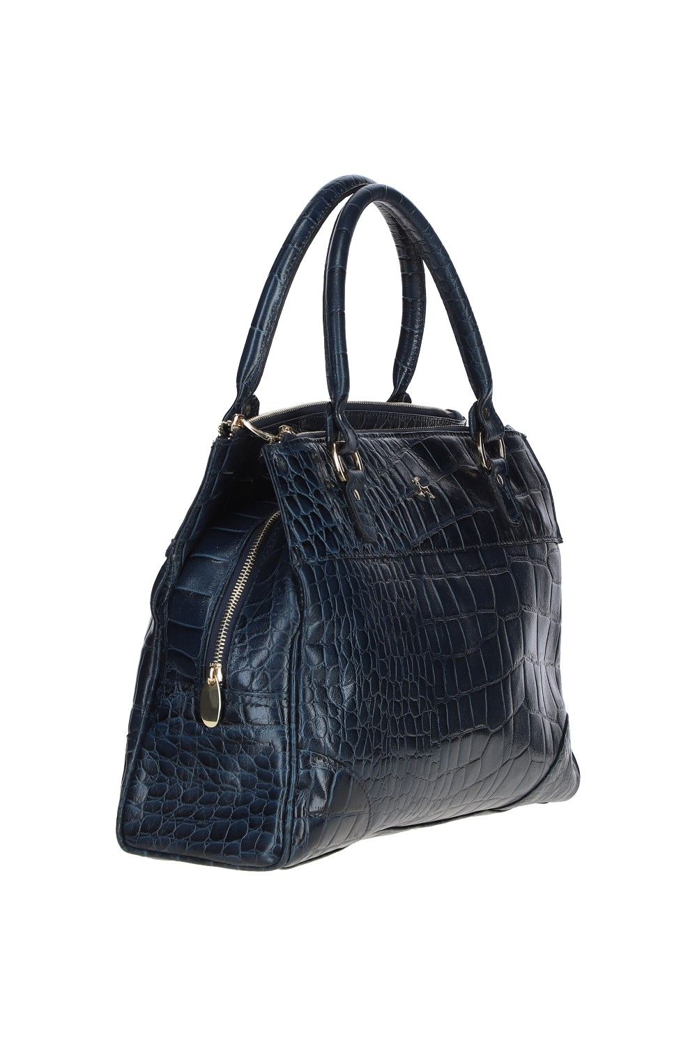 Ashwood Leather Borsa Verniciata' Three Section Shoulder Bag
