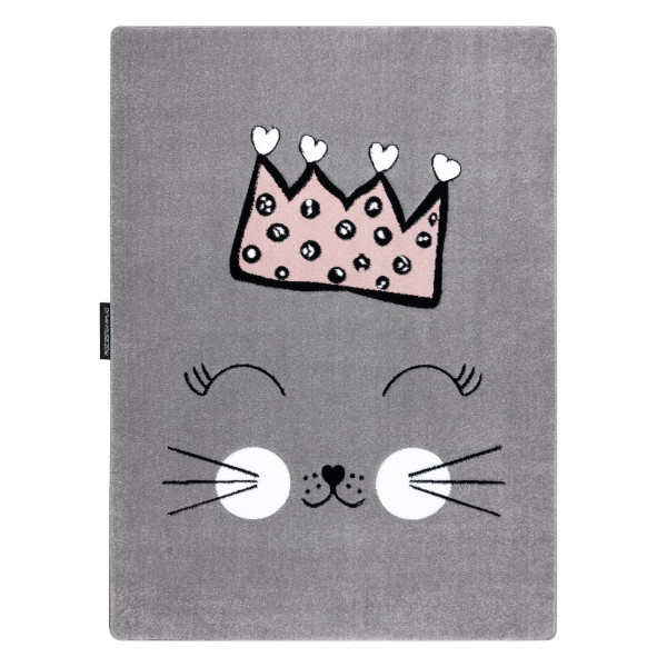 Dywan PETIT CAT KOTEK KORONA szary 240x330 cm