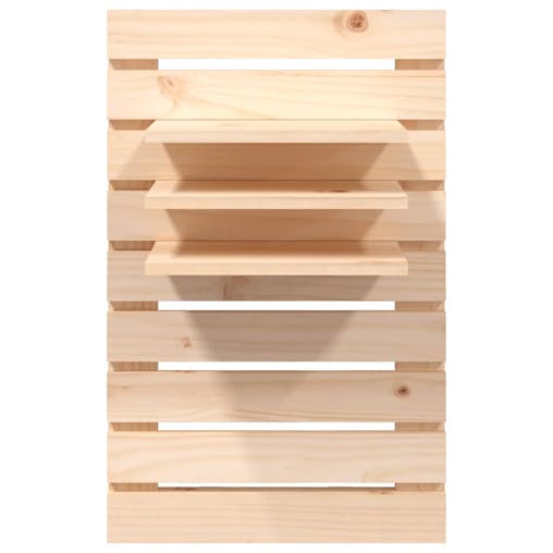 NNEVL Wall-mounted Bedside Shelves 2 pcs Solid Wood Pine