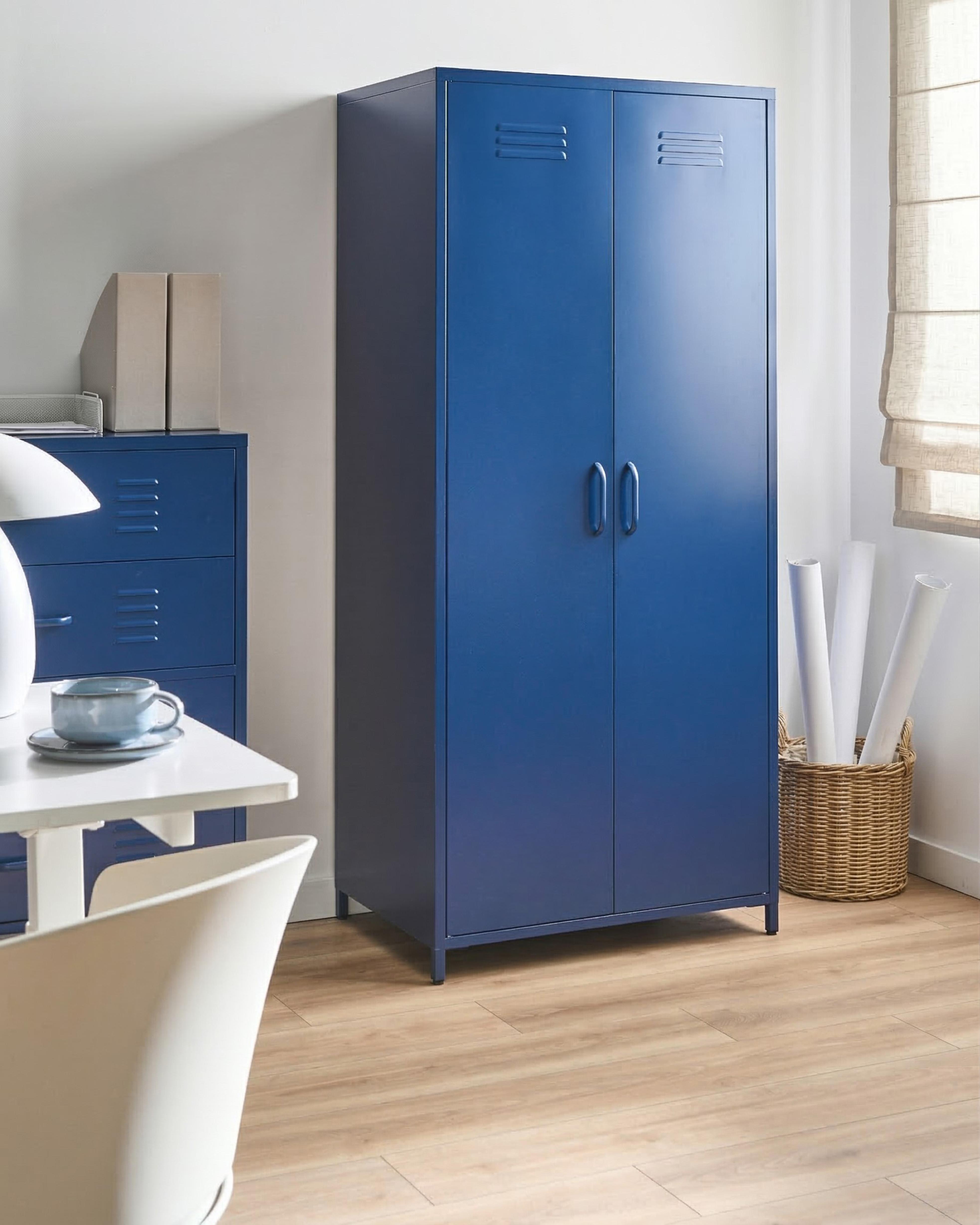 Storage Unit VARNA Metal Navy Blue