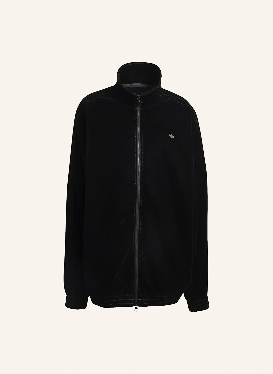 adidas Originals BRUSHED TWILL OVERSIZED FIREBIRD TRACK TOP