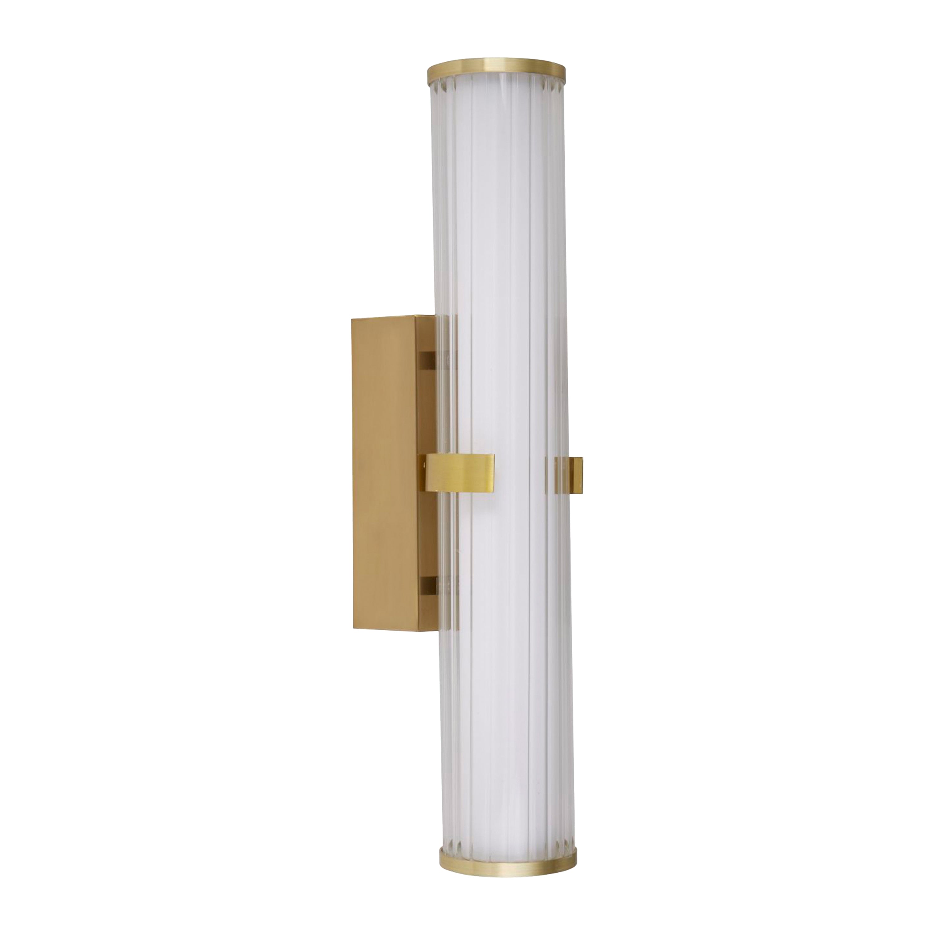 Searchlight Clamp Wandlamp H 43 cm - Goud
