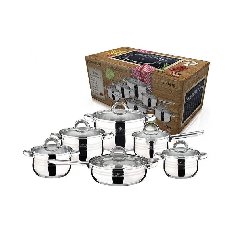 Kochtopf 12-teilig Gourmet Line Shiny
