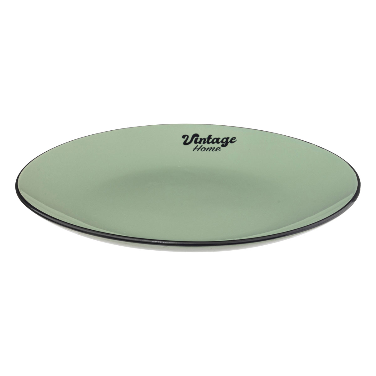 Prato raso BE VINTAGE verde 27cm