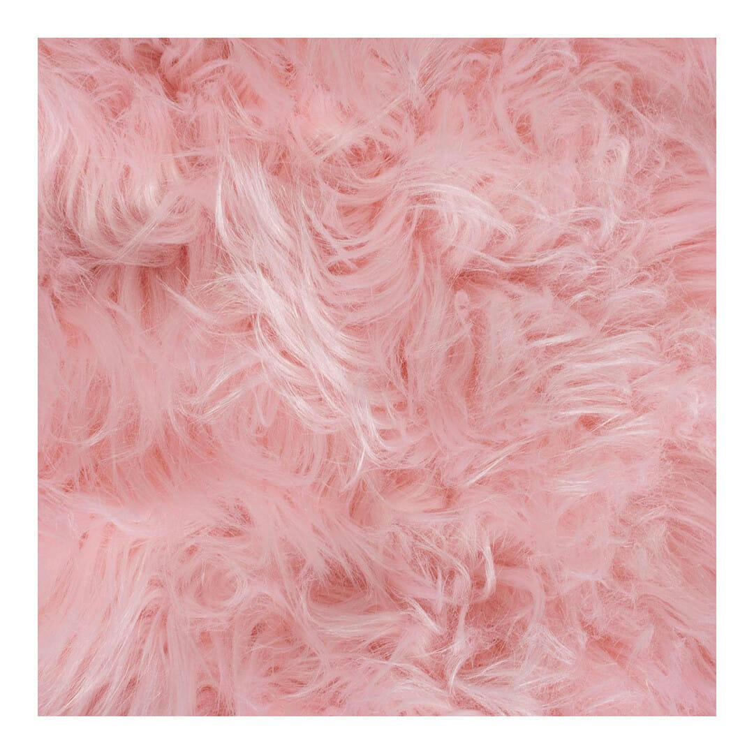 SHEEPSKIN - Tapis   en polyester rose 80x150