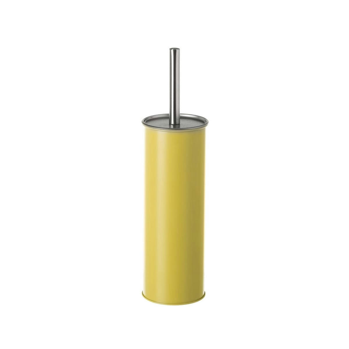 MÉTAL - Balai brosse WC métal jaune