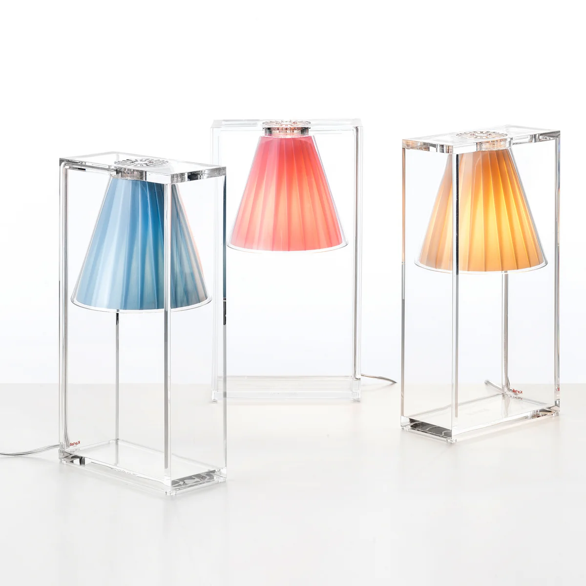 Kartell - Light-Air Tischleuchte, glasklar / beige