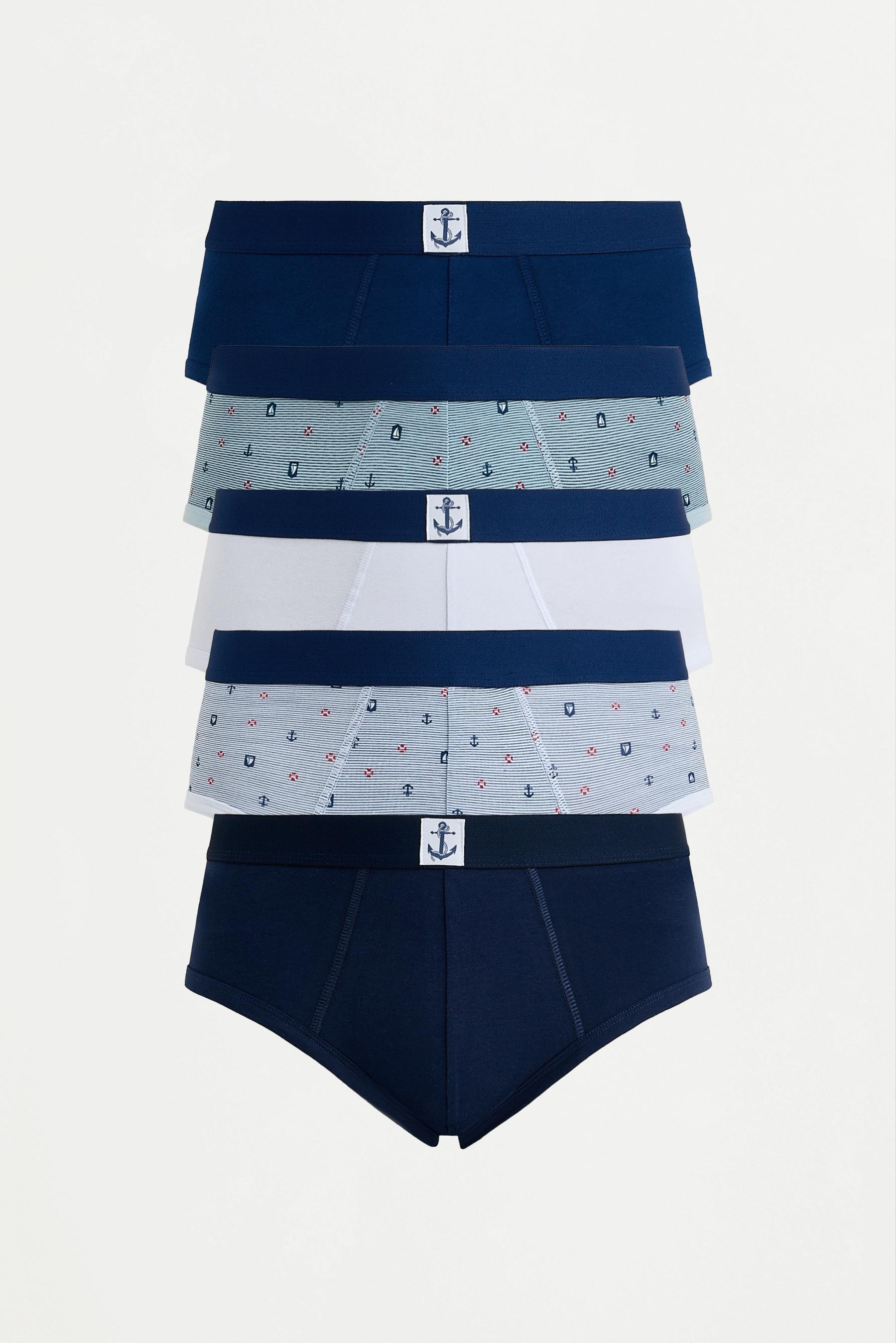 Calzoncillos slip combinados (Pack 5)