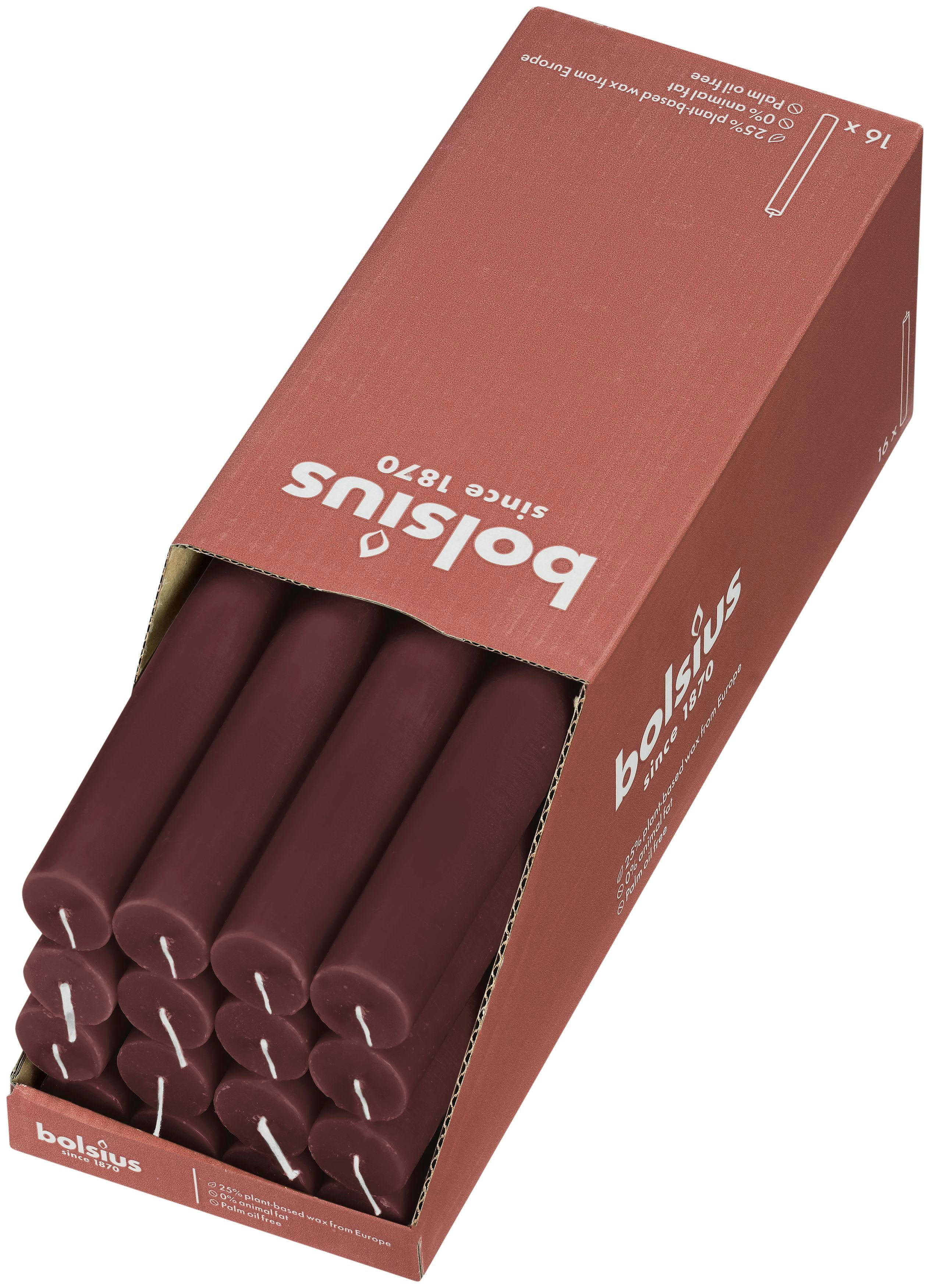 - Lot De 16 Bougies,Rouge, 27 Cm