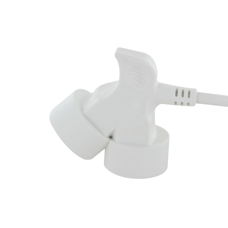 Allonge électrique à double tête blanche 3 x 1,5 mm² 3 m CHACON