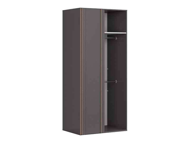 Szafa narożna Flex 97 cm z lustrem szara