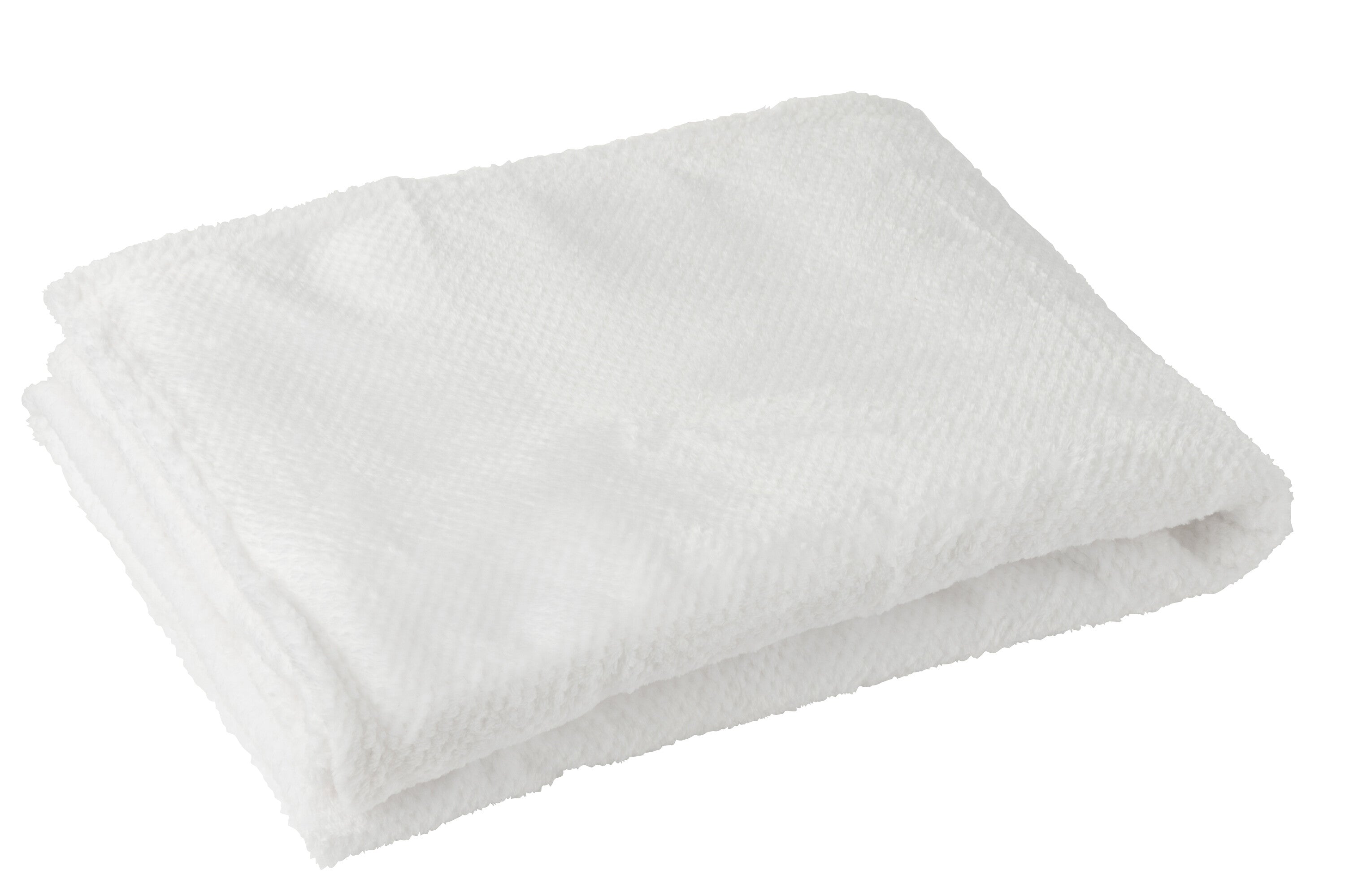 J-Line plaid Snuggle - polyester - wit