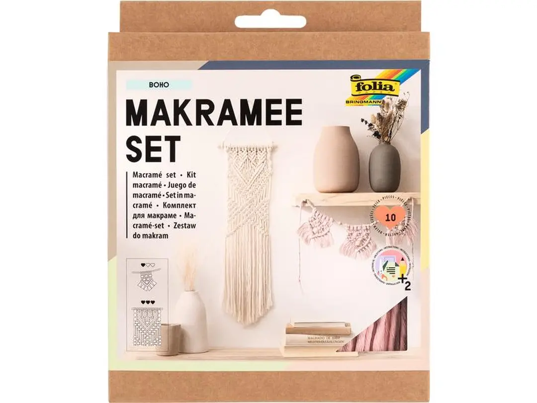 Bastelset 10-teilig Makramee Boho
