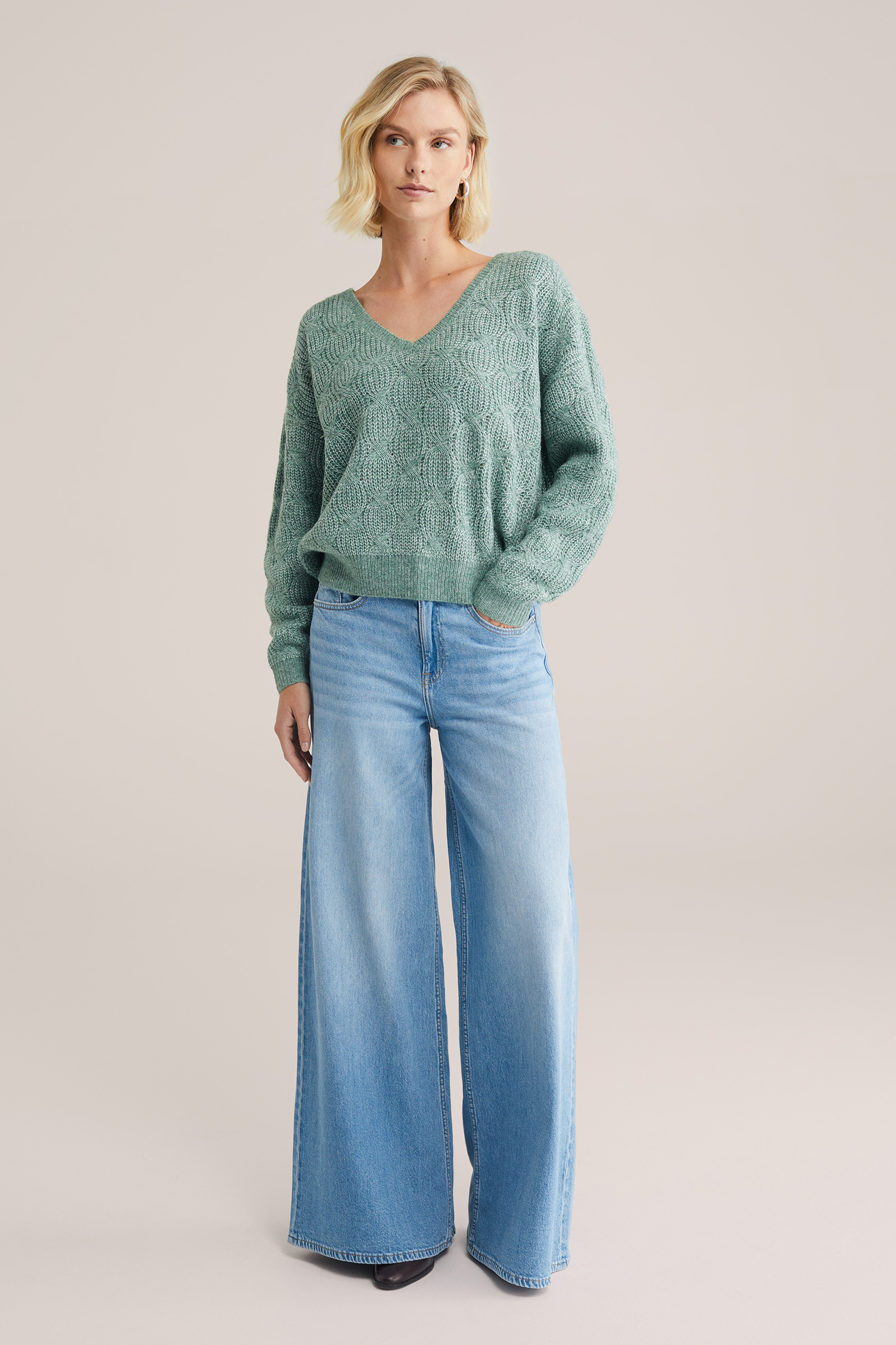 Dames trui met structuur