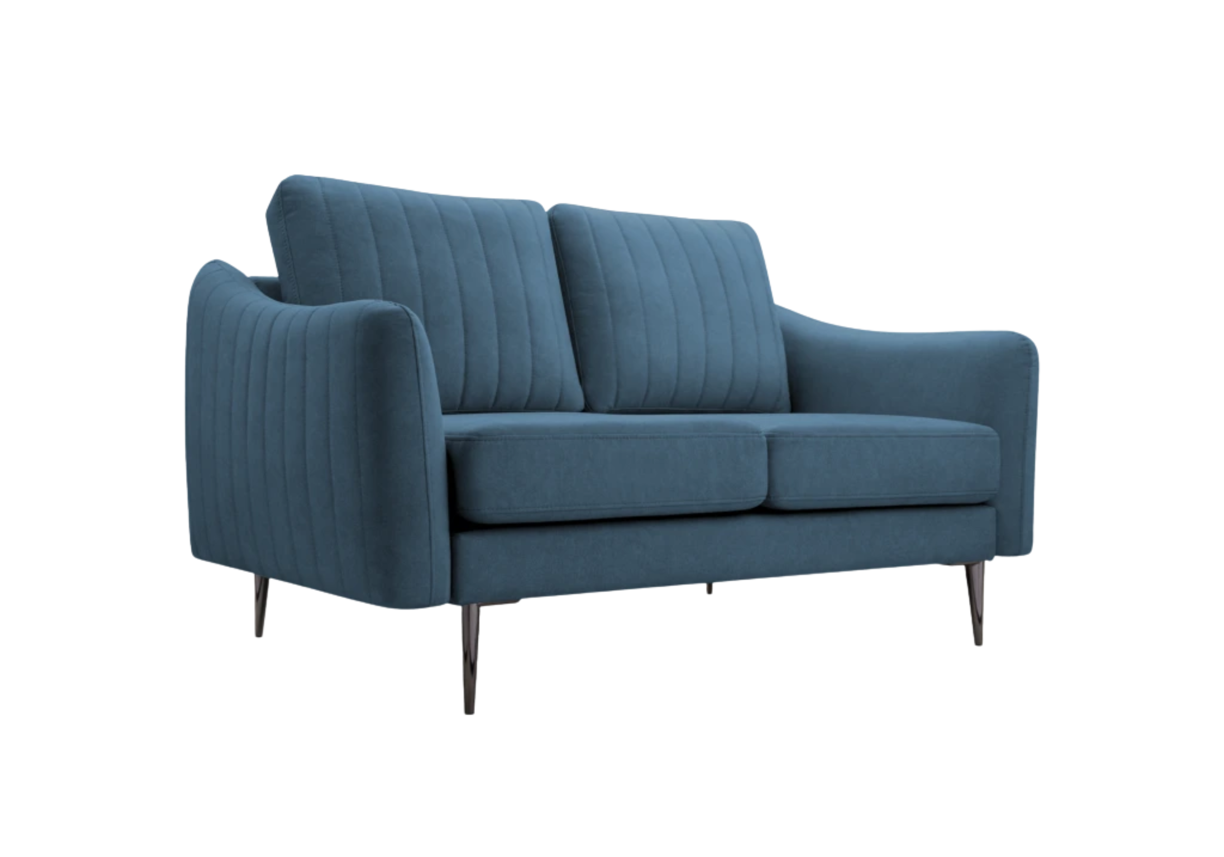 Sofa Cori dwuosobowa wolnostojąca Niebieska