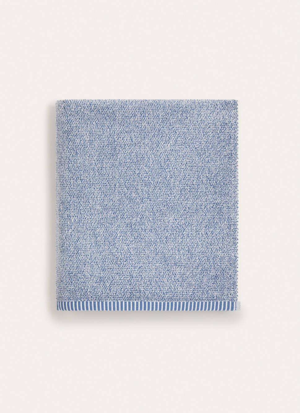 DRAP DE BAIN CHINÉ BLEU CHINE