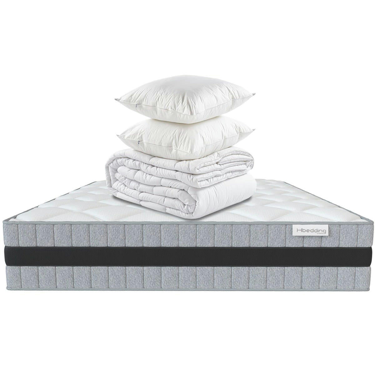 MEMO LUXE - Ensemble matelas 160x200 Mémoire De Forme +Couette 240x220 + Oreillers