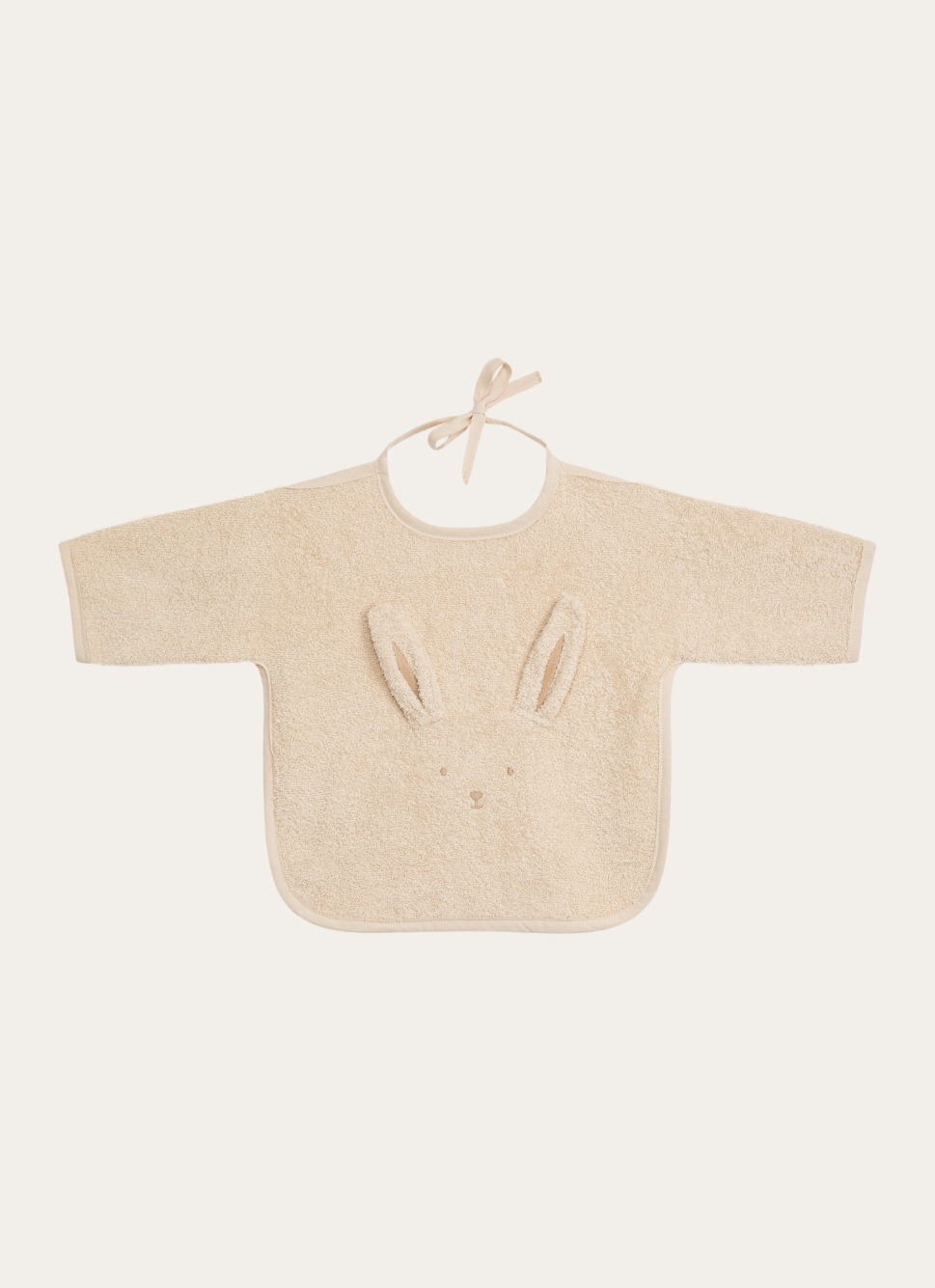 BAVOIR AVEC MANCHES ÉPONGE BLANC