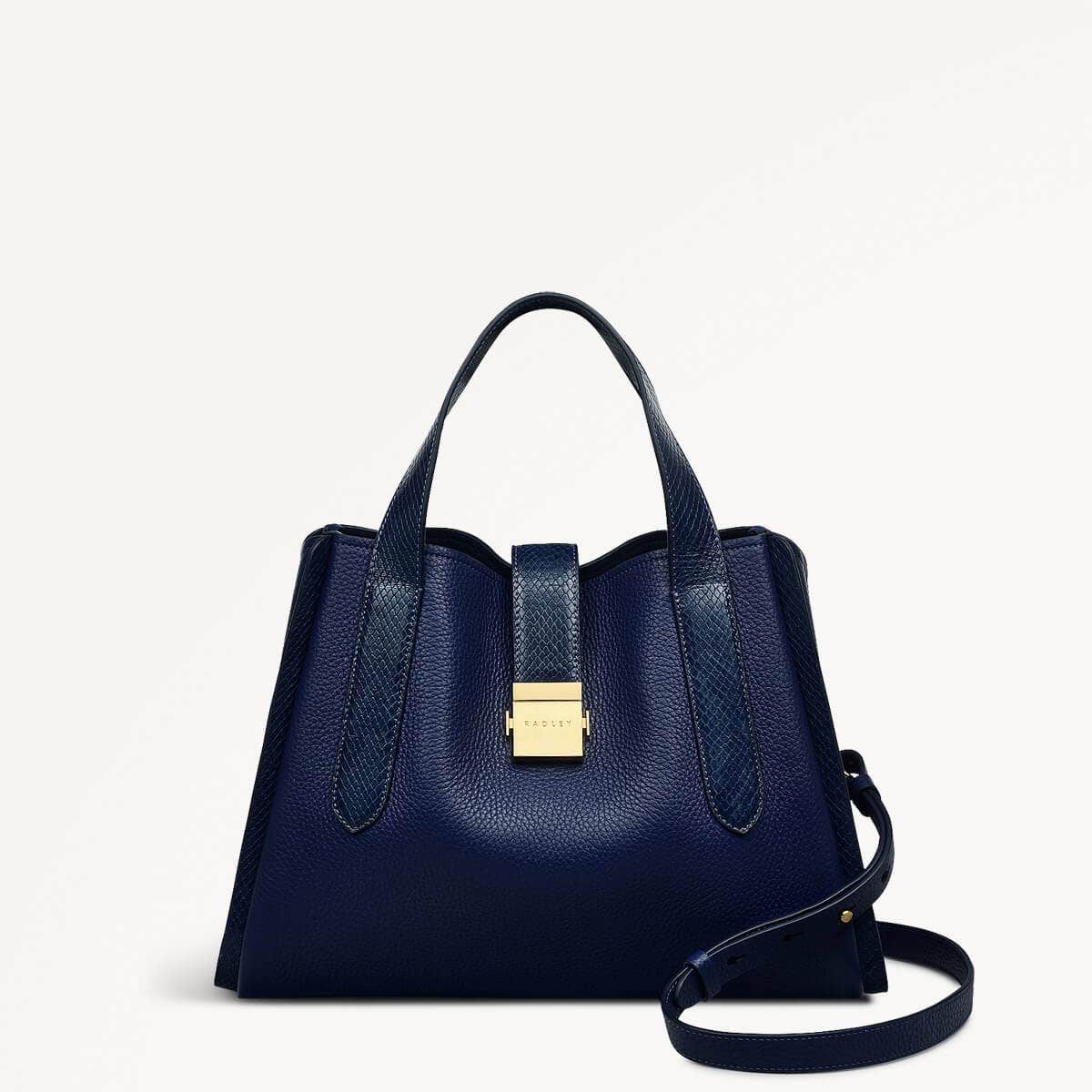 Sloane Street - Faux Snake Medium Ziptop Grab Bag - RHD13101