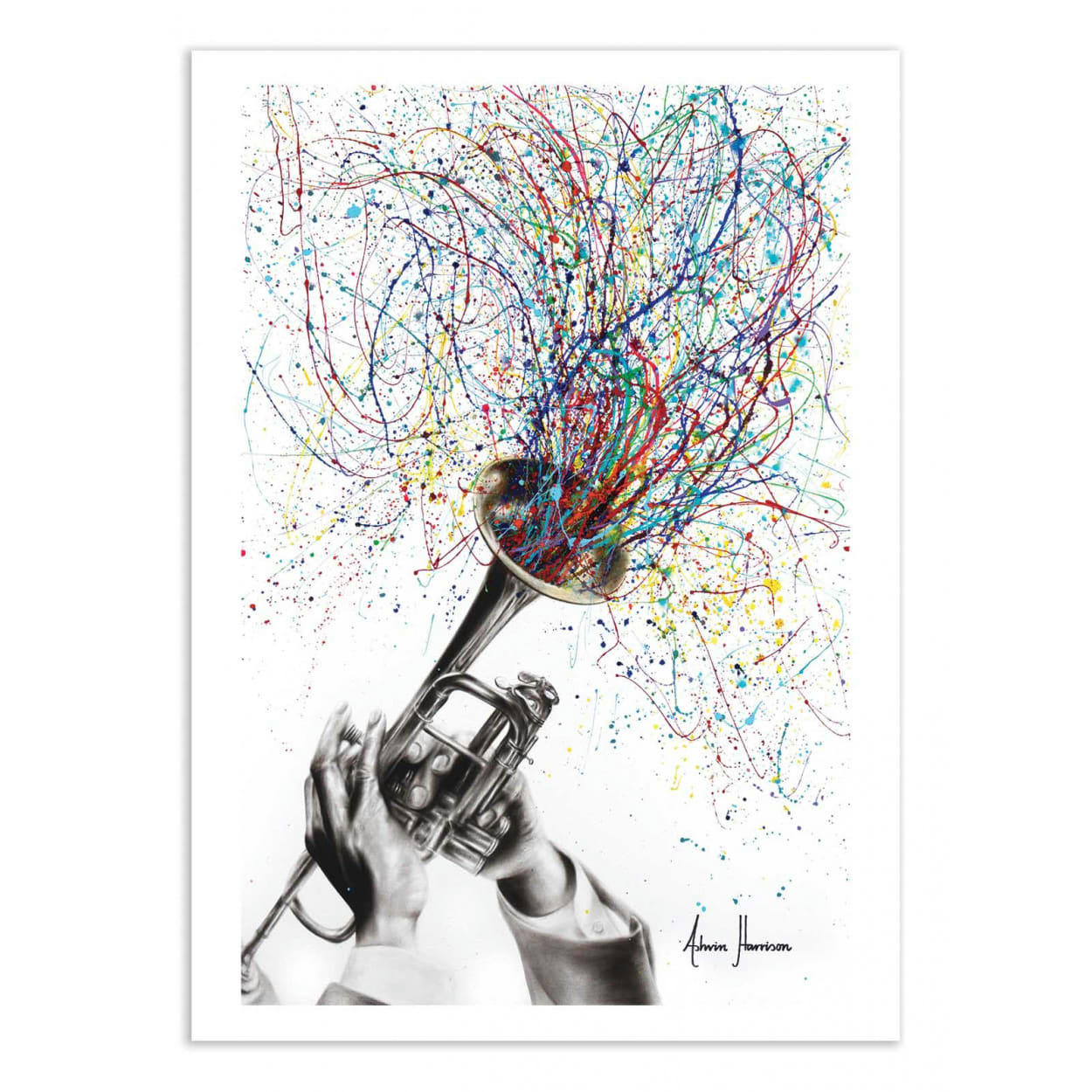 ASHVIN HARRISON - SOUL OF SOUND - ASHVIN HARRISON - Affiche d'art 30 x 40 cm